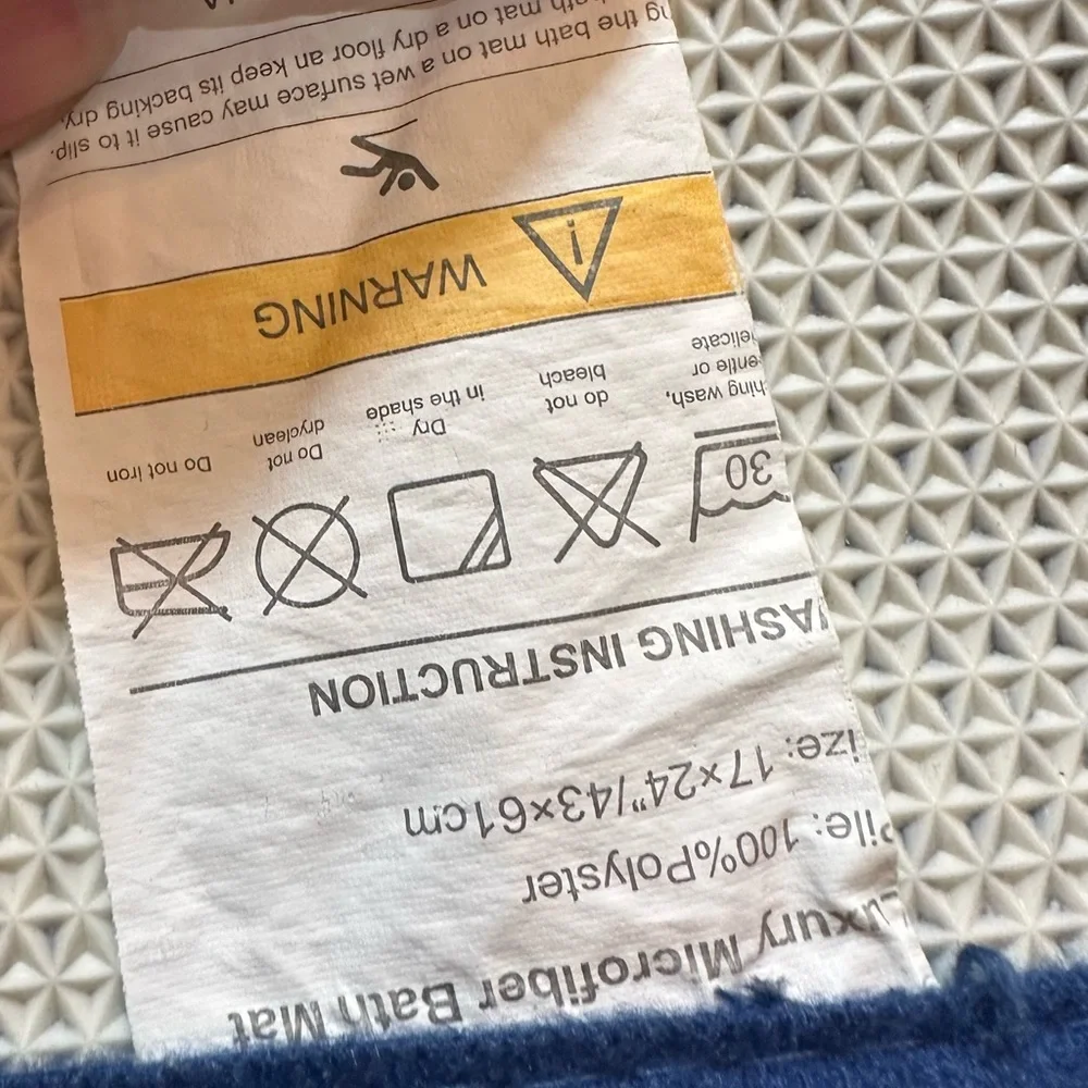 Two Luxury Microfiber Bath Mats